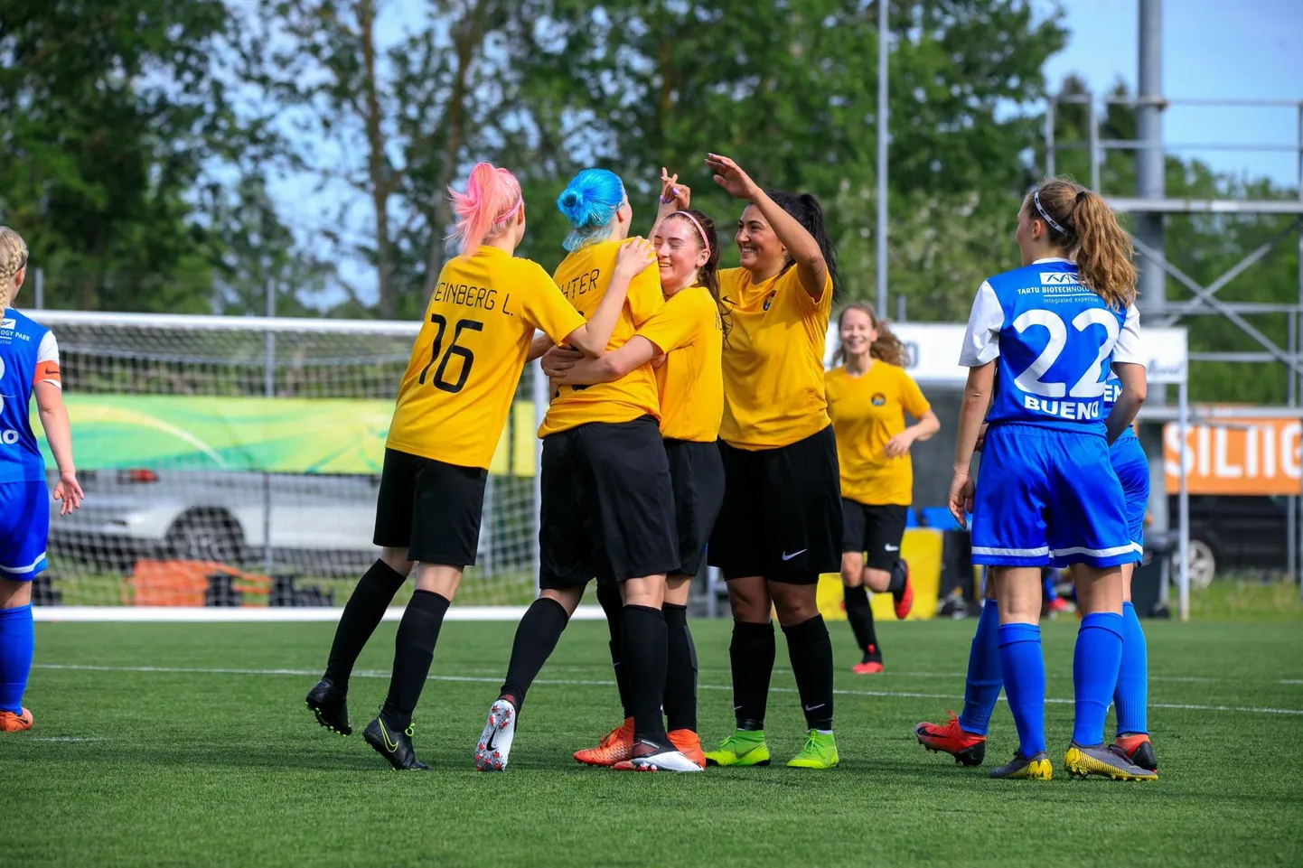 Rakvere JK Tarvas naiskond (kollastes särkides) moodustas lõppenud hooajal huvitava segu noorusest ja kogemusest. Nii mõnigi varem siit tuule tiibadesse saanud mängija oli otsustanud kodulinna tiimile oma oskustega toeks tulla.