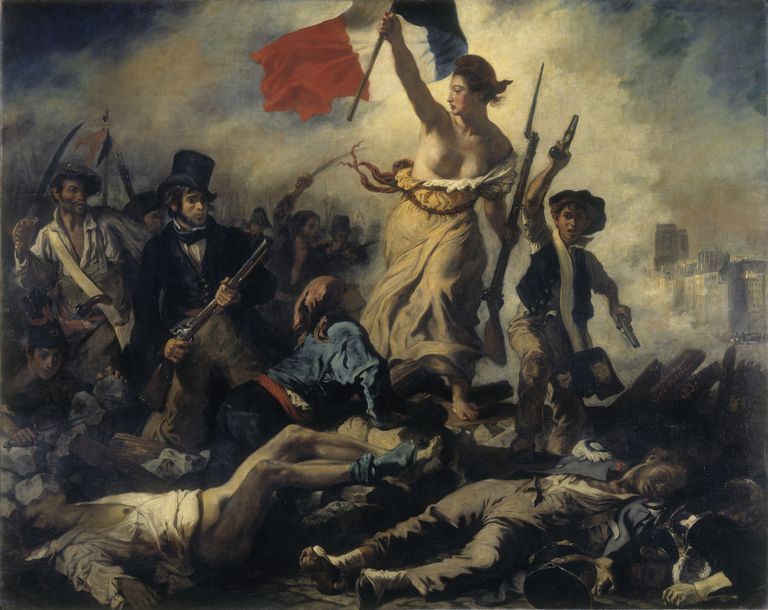 Prantsuse revolutsiooni sümboliks kujunenud maal «Vabadus viib rahva barrikaadidele».