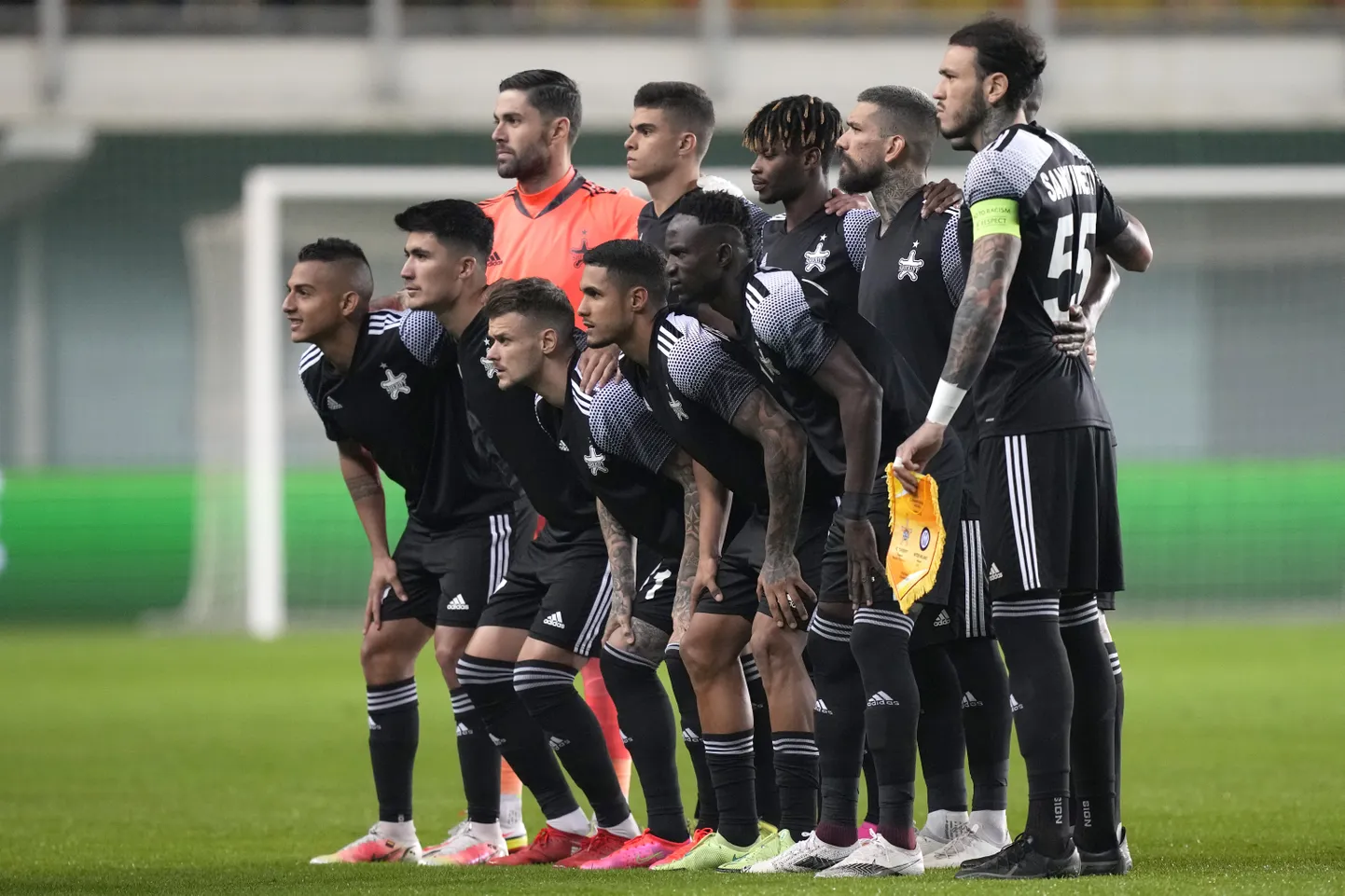 Tiraspoli Šerifi meeskond enne Meistrite liiga alagrupikohtumist Real Madridiga.