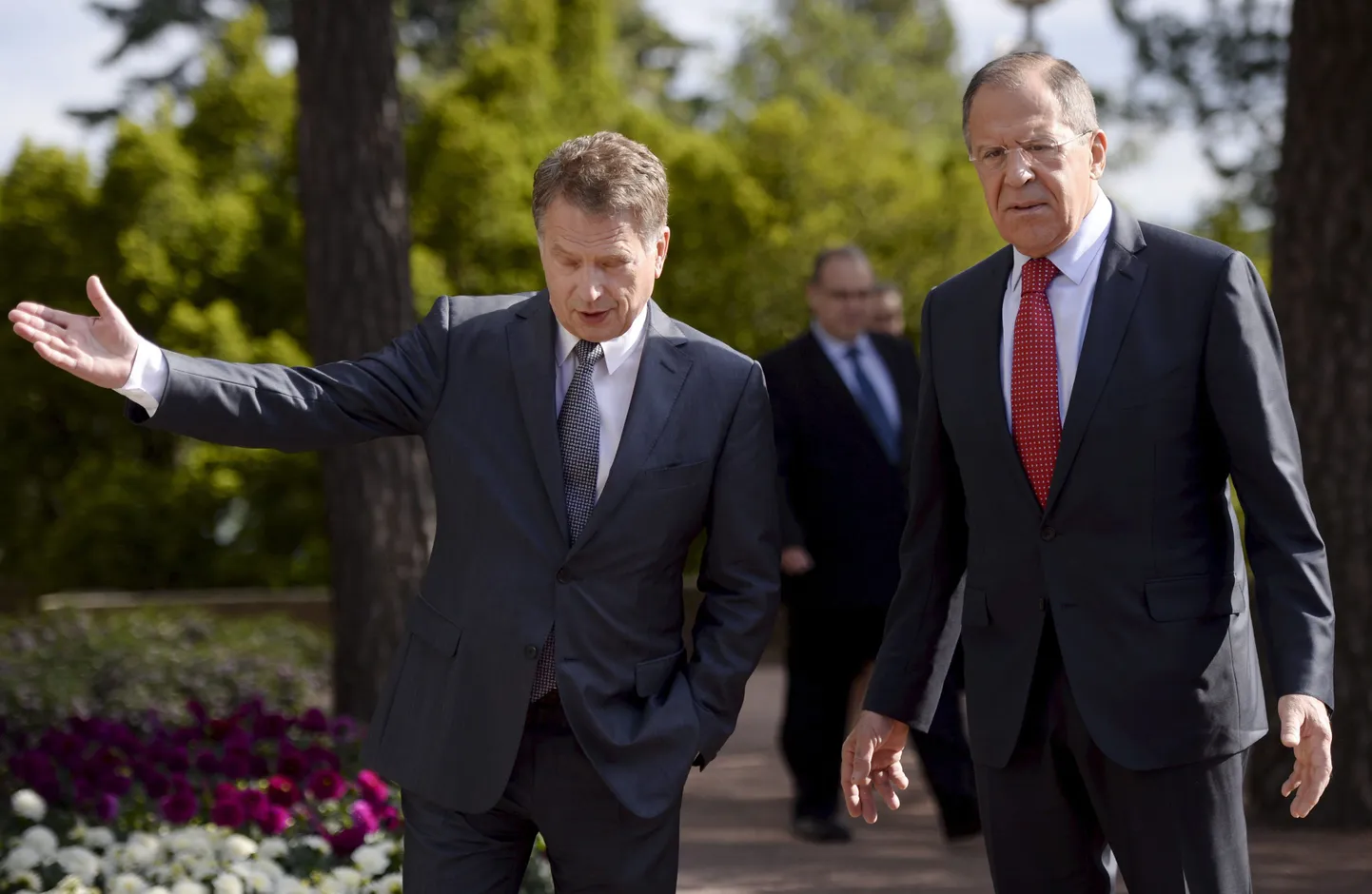 Недавняя встреча Сергея Лаврова с президентом Финляндии Саули Ниинисте.