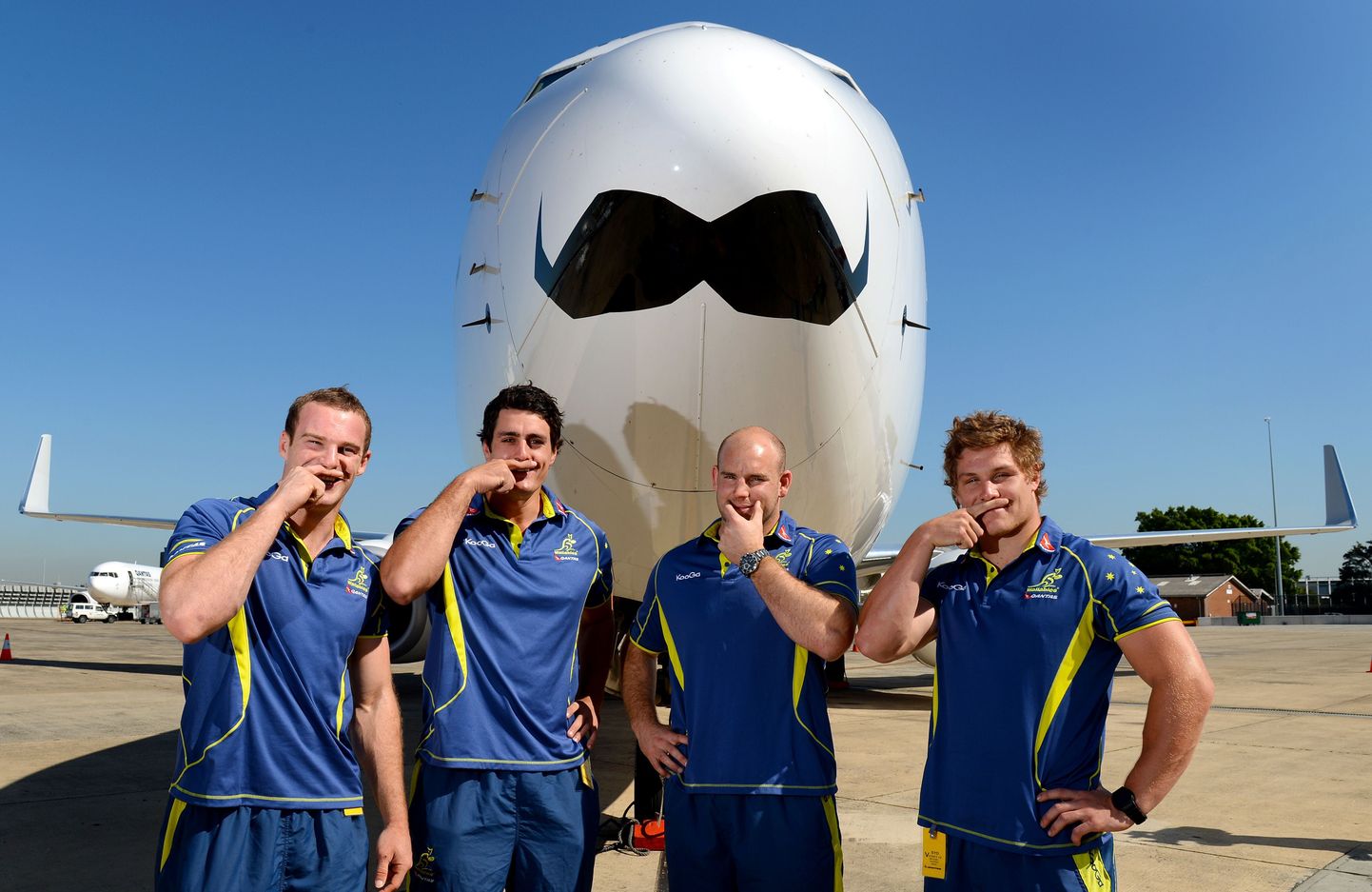 Australia Wallabies ragbi meeskond Movembri alguses 2012. aastal.