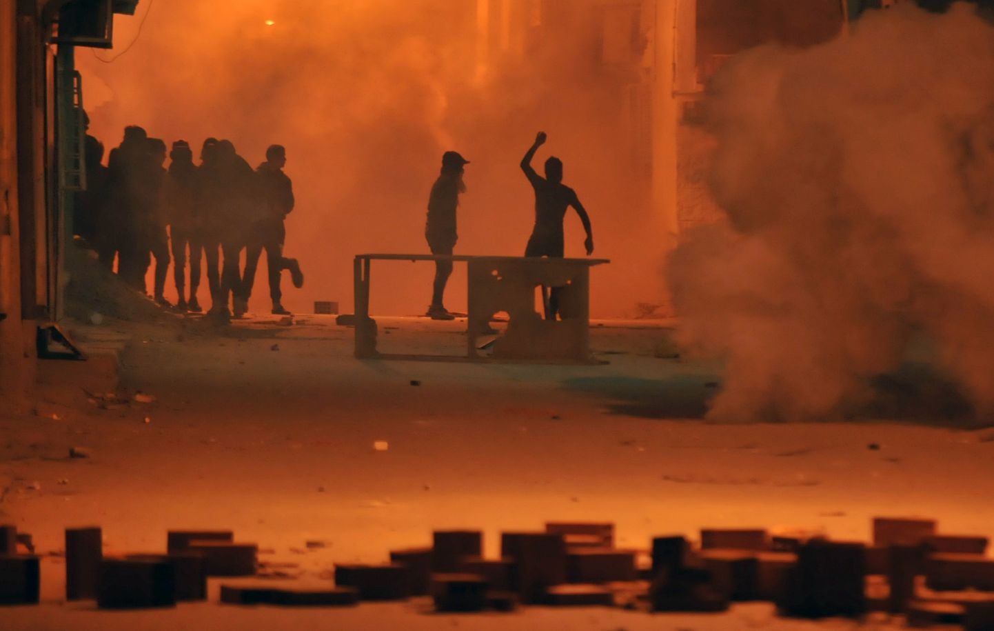 Meeleavaldused Tuneesia pealinnas Tunises.