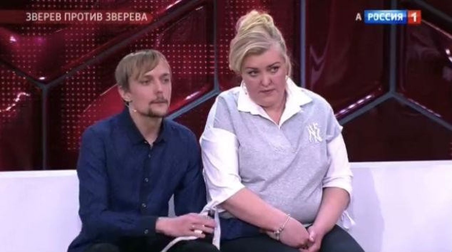 Приемный сын Сергея Зверева со своей матерью