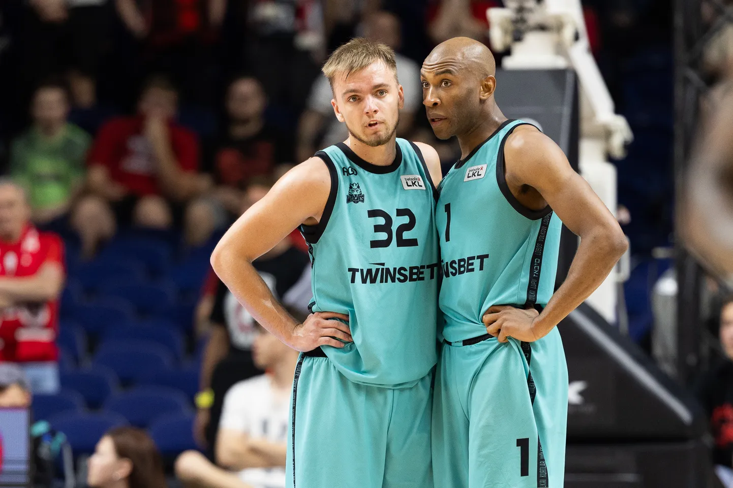 Viļņas "Wolves" basketbolisti Artūrs Žagars un Rašīds Sulaimons