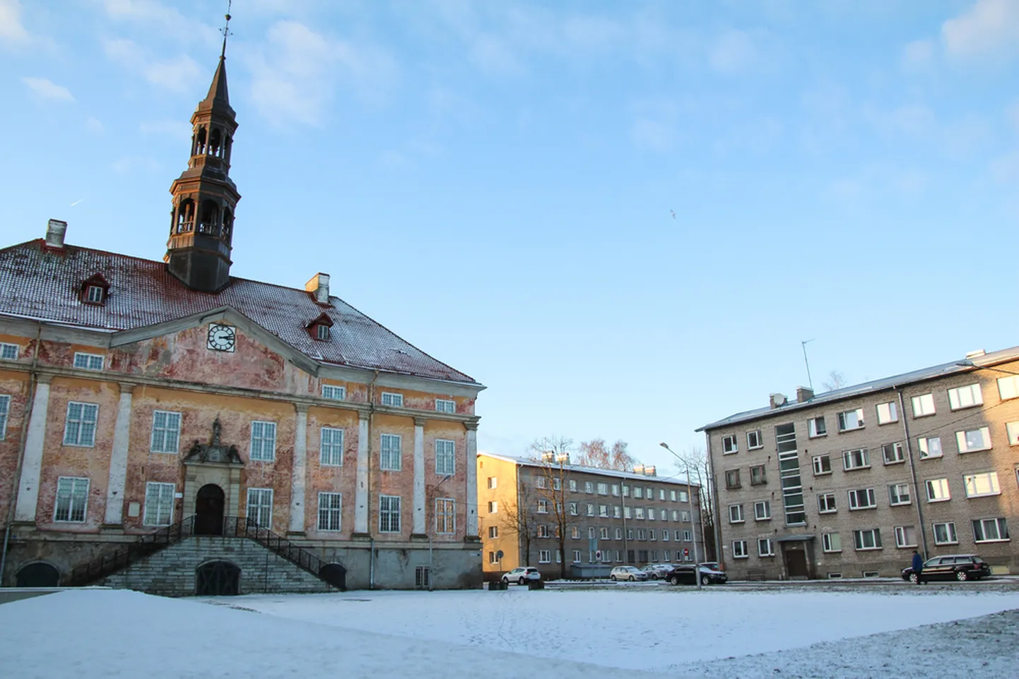Narva linn. Pilt on illustreeriv.