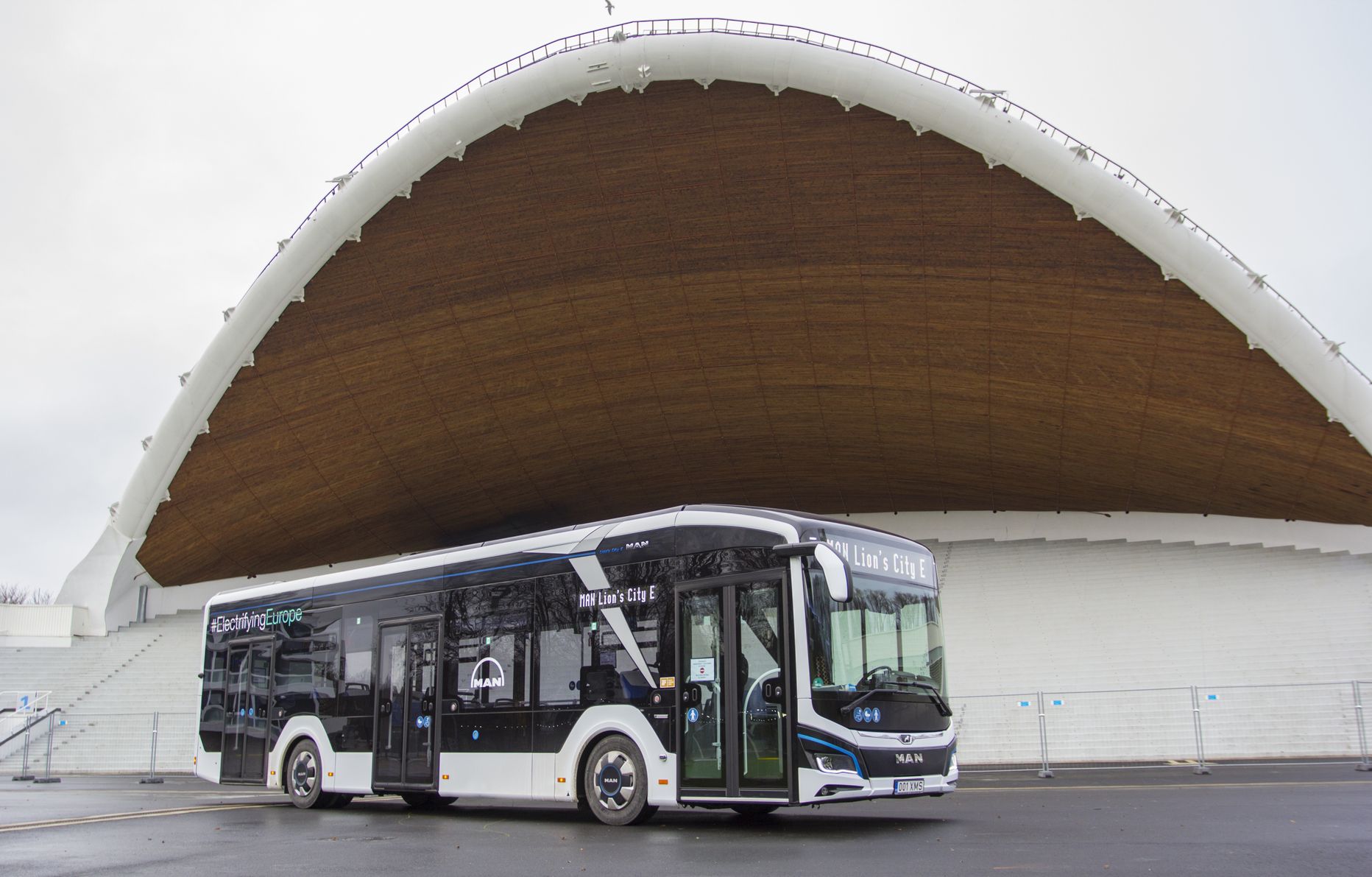 Предприятие Tallinna Linnatranspordi AS тестировало в период с 17 ноября по 4 декабря электрический автобус фирмы MAN.