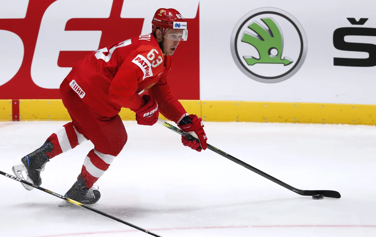 Jevgeni Dadonov Venemaa jäähokikoondise vormis.