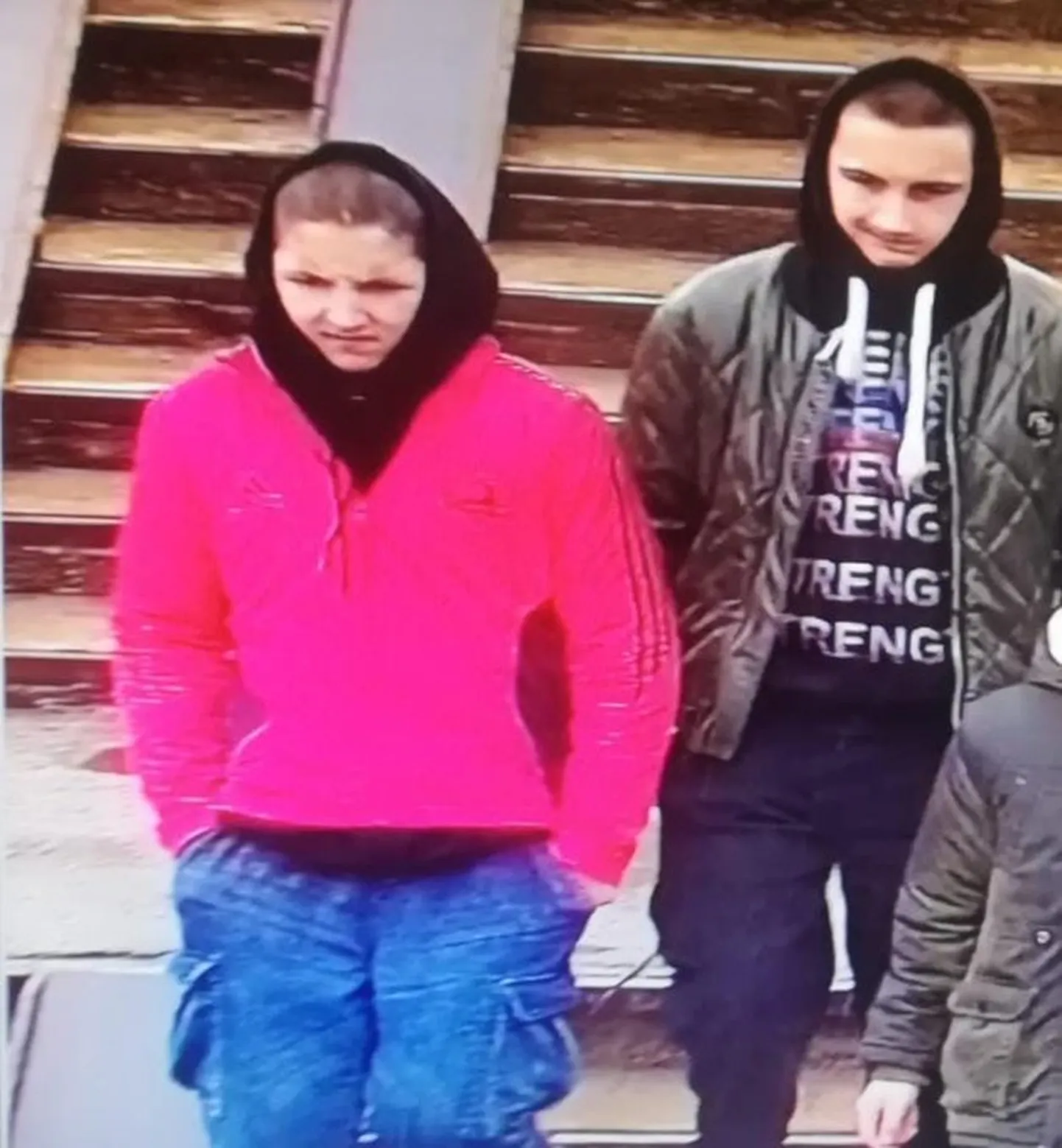 По подозрению в совершении уголовного преступления Государственная полиция разыскивает лиц, изображенных на фотоснимке