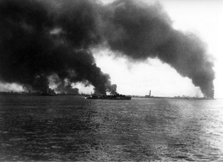 Saksa Luftwaffe pommitamistes kannatada saanud laevad, mida kasutati Briti ja Prantsuse sõdurite evakueerimiseks Prantsusmaalt Dunkerque'ist 1940