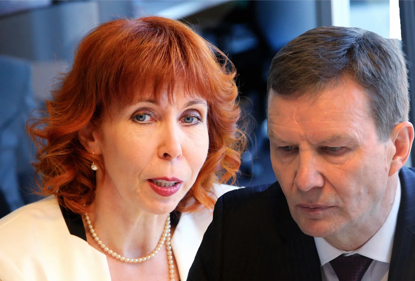Tartu ülikooli rektorikandidaadid Margit Sutrop ja Volli Kalm.