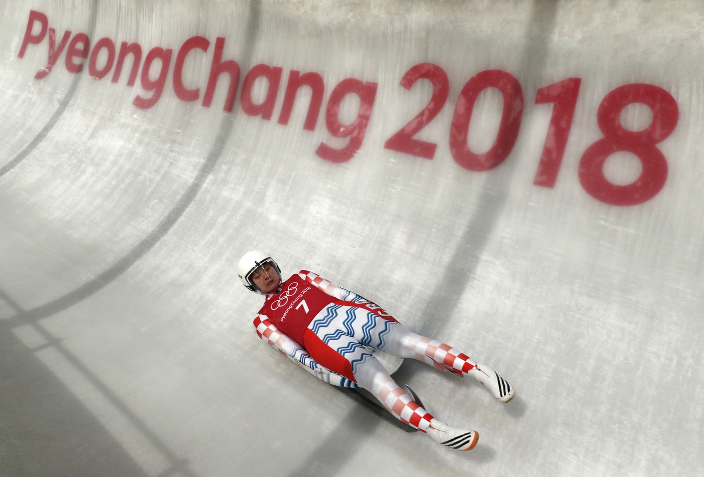 Luge – Pyeongchang 2018 Winter Olympics – Women’s Singles training – Olympic Sliding Centre - Pyeongchang, South Korea – February 11, 2018 - Daria Obratov of Croatia trains. REUTERS/Edgar Su