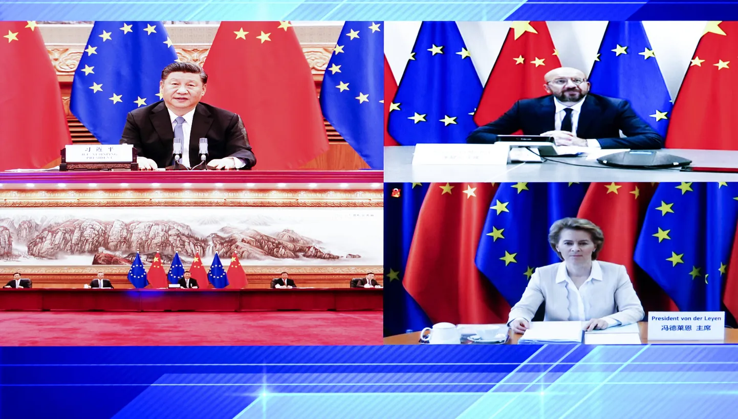 Hiina ja EL-i lldirite virtuaalne kohtumine.