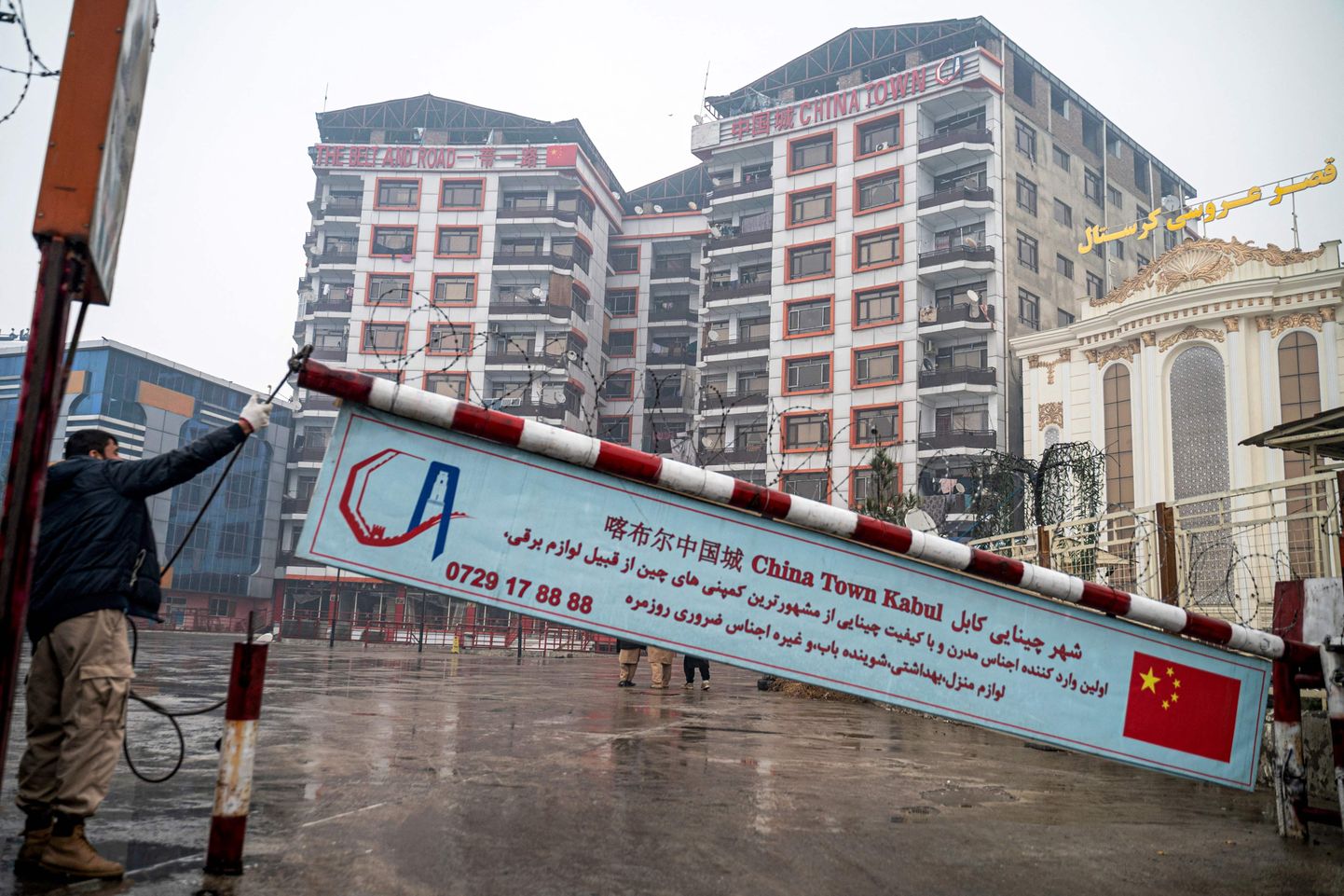 Hiina ettevõtteid majutav Hiinalinna kompleks Kabulis. 28. jaanuar 2024.