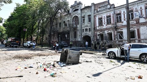 Krievija uzbrukusi Ukrainai ar divām raķetēm un 151 dronu