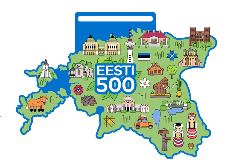 Eesti500 väljakutse medal.