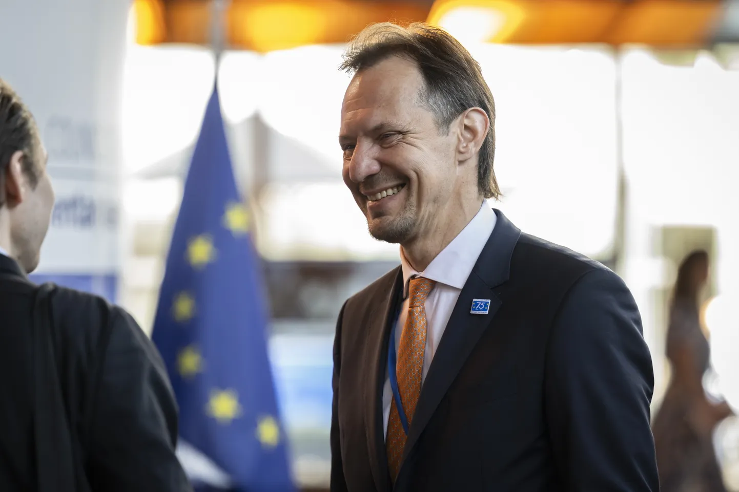 Indrek Saar tänasel Euroopa Nõukogu peasekretäri valimistel Strasbourgis.