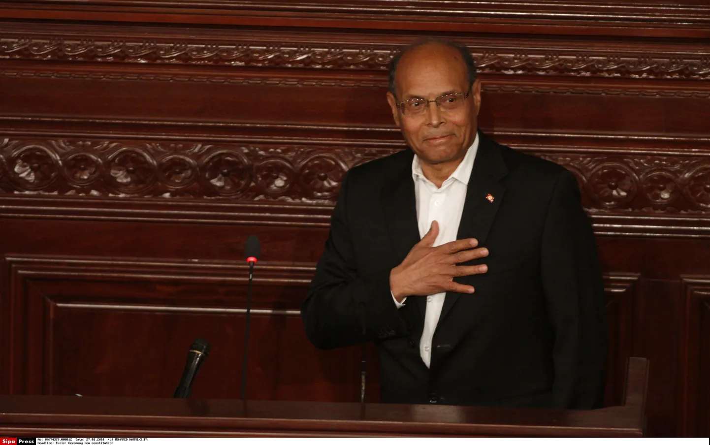 Tuneesia president Moncef Marzouki.