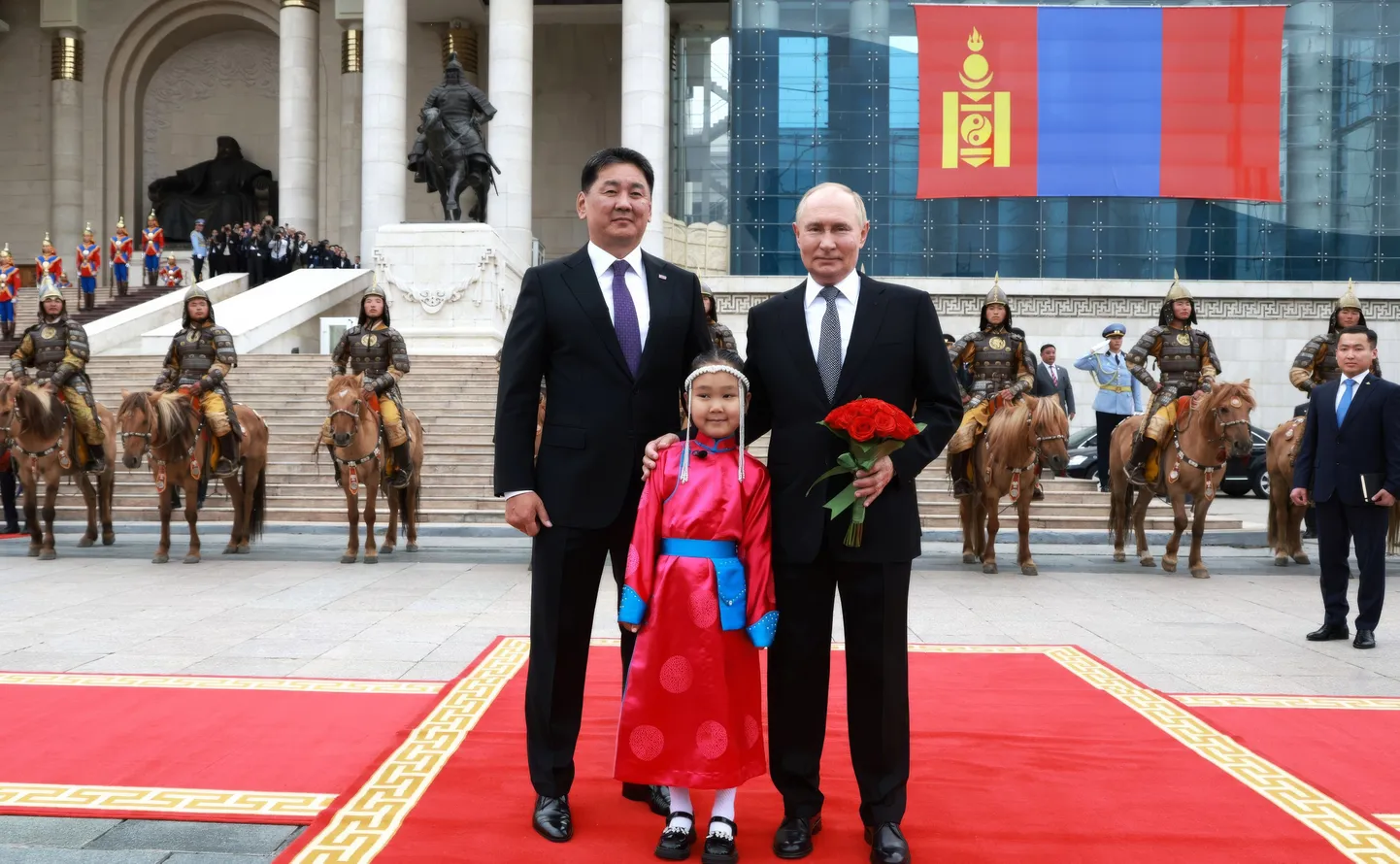 Mongoolia president Uhnaagijn Hürelsüh ja Venemaa president Vladimir Putin.