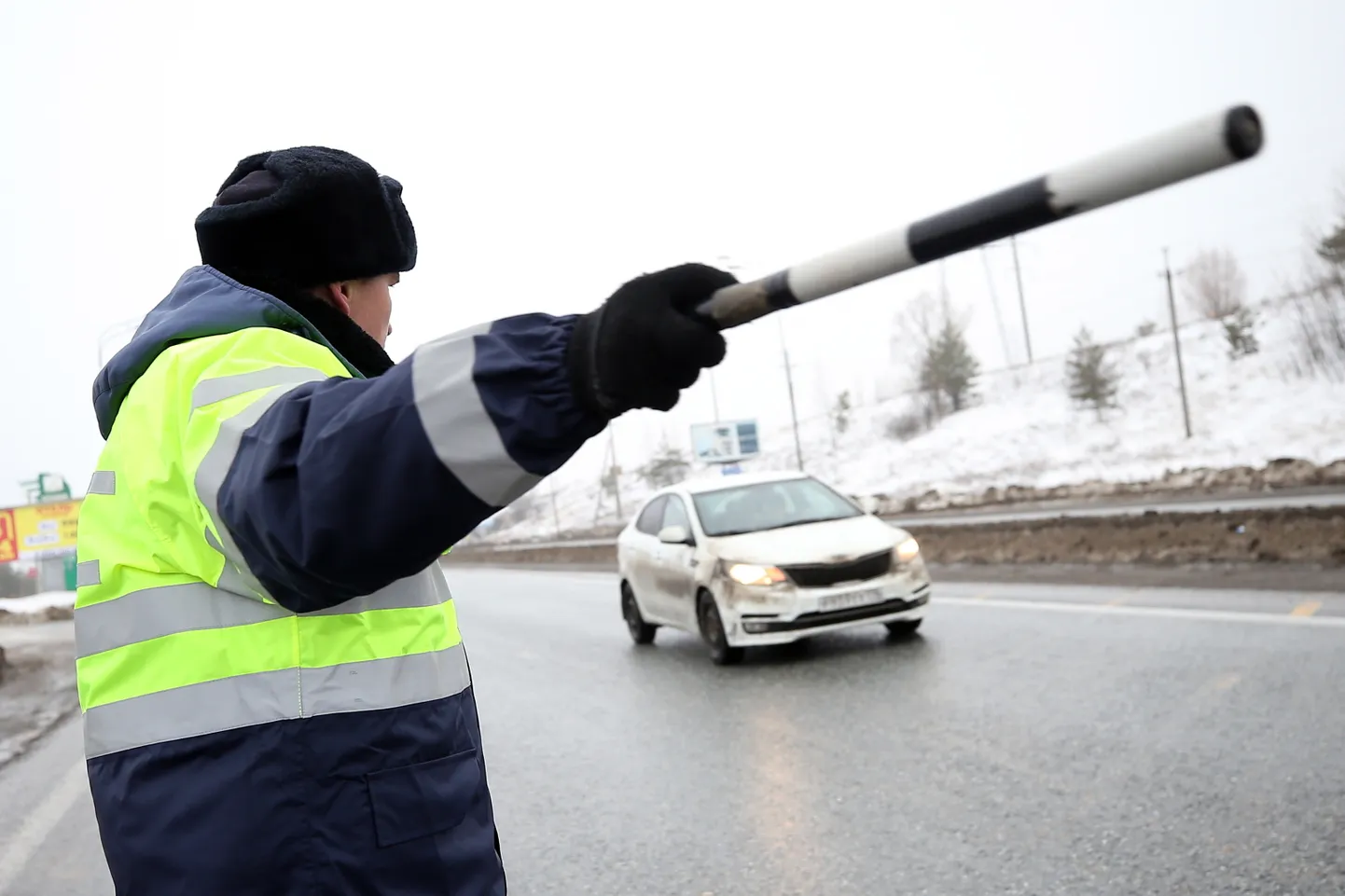 Venemaa liikluspolitseinik.