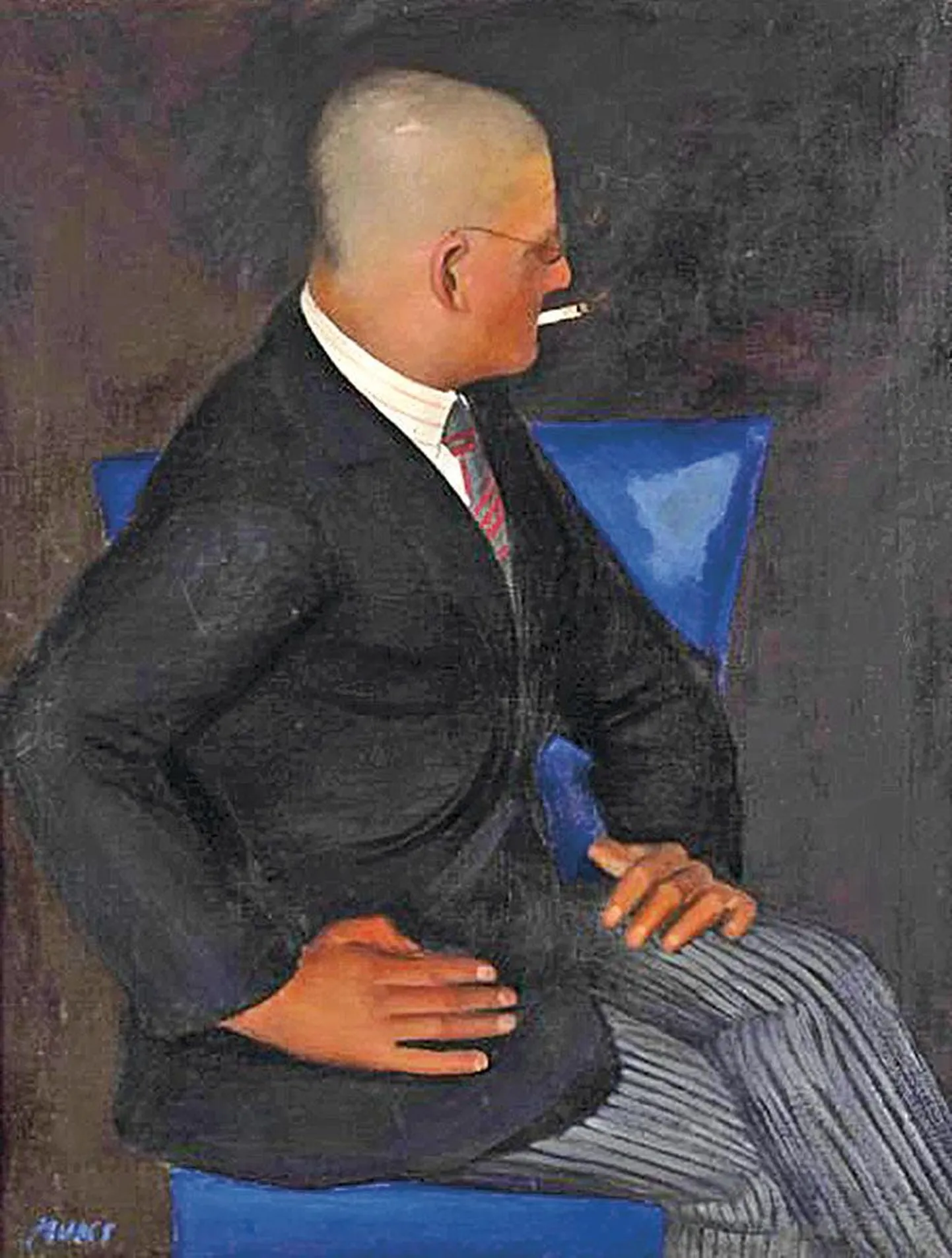 «Eduard Wiiralt» (1925). Õli. Eesti Kunstimuuseum.