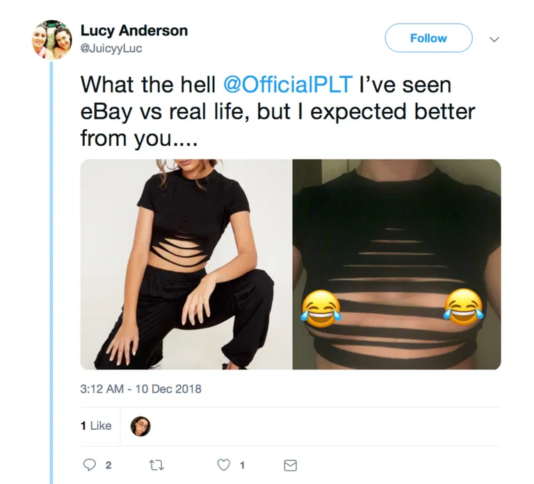 Lucy Twitteri postitus.