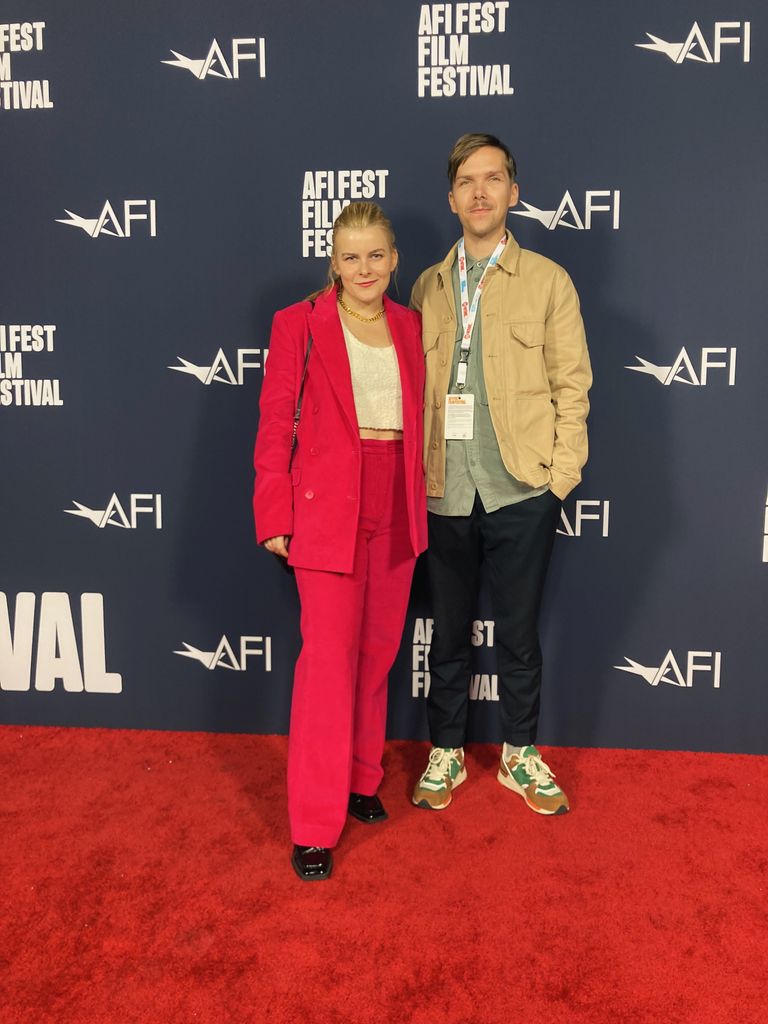 «Sierra» produtsent Aurelia Aasa ja režissöör, stsenarist ja peakunstnik Sander Joon Ameerika filmi instituudi ellu kutsutud festivalil AFI Fest.