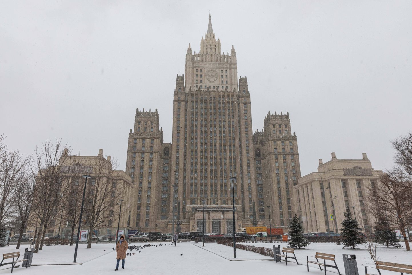Venemaa välisministeeriumi hoone Moskvas 29. märts 2022.
