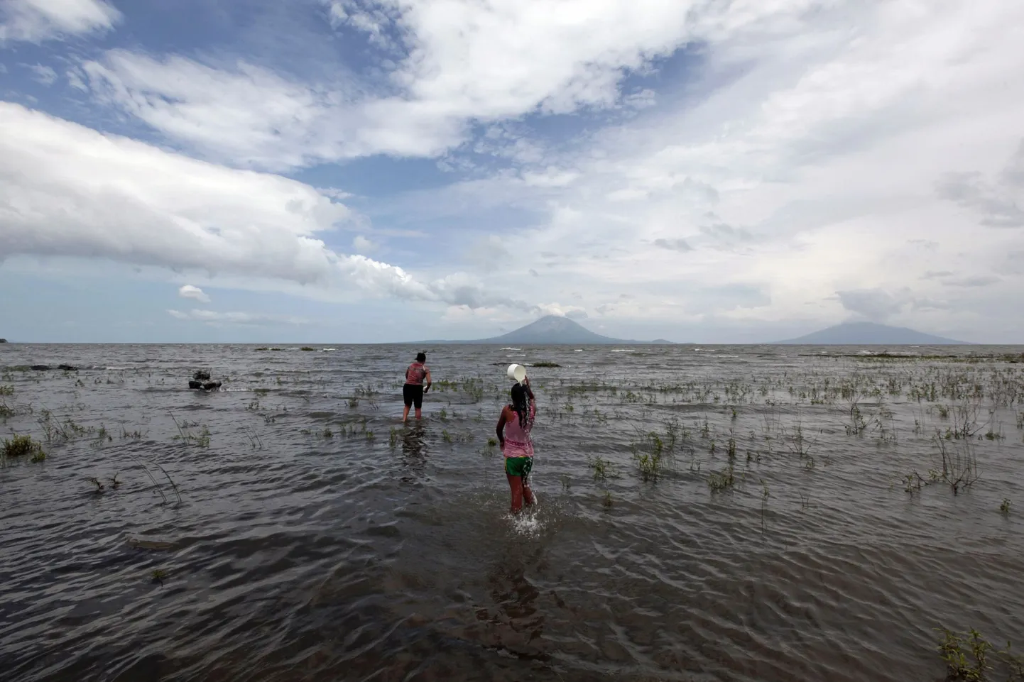 Nicaragua järv Obrajuelo külast vaadates.