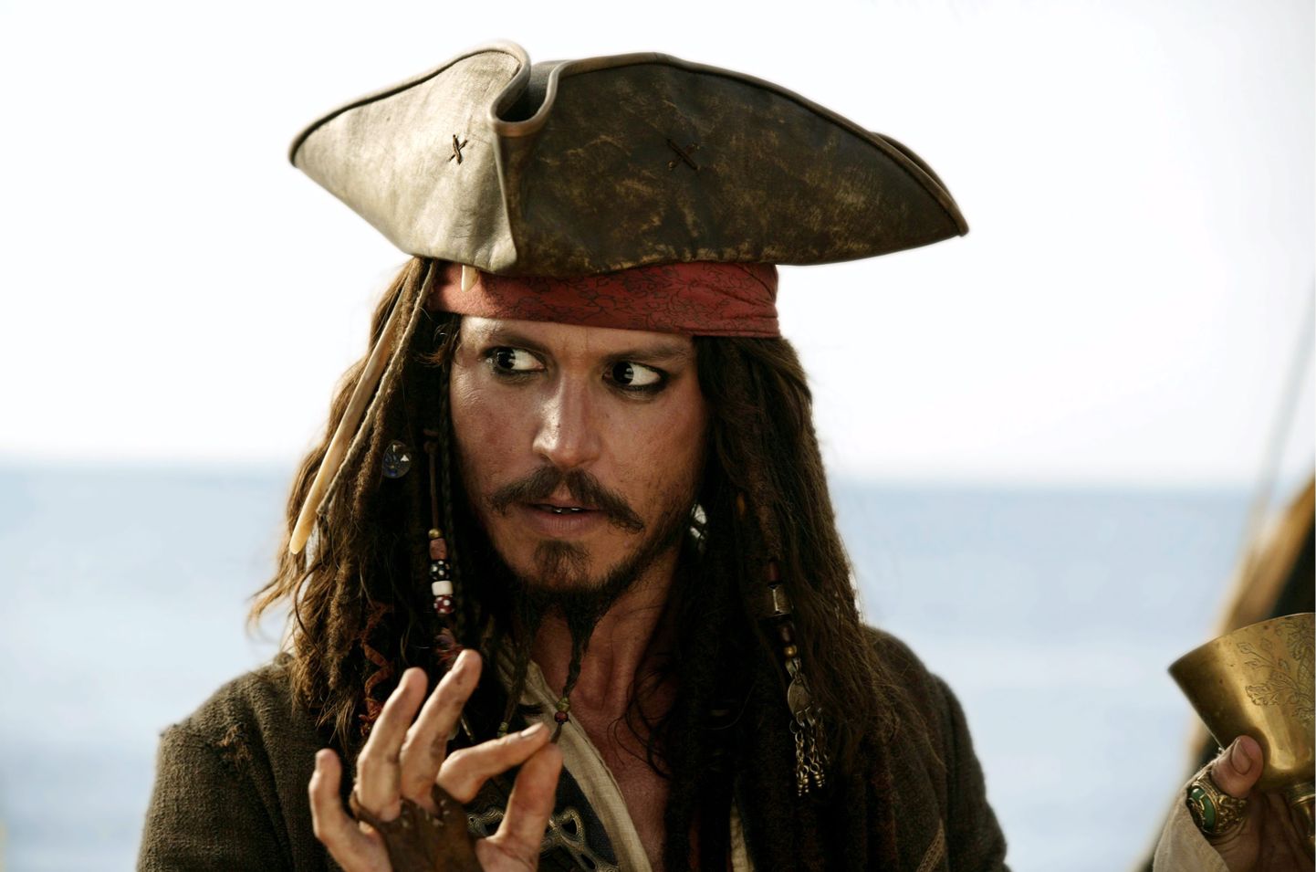 Johnny Depp Jack Sparrow'na 2006. aasta filmis «Kariibi mere piraadid: surnud mehe aardekirst»
