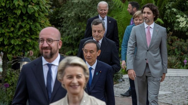 G7 leaders at the Eden Project, 11 June 2021