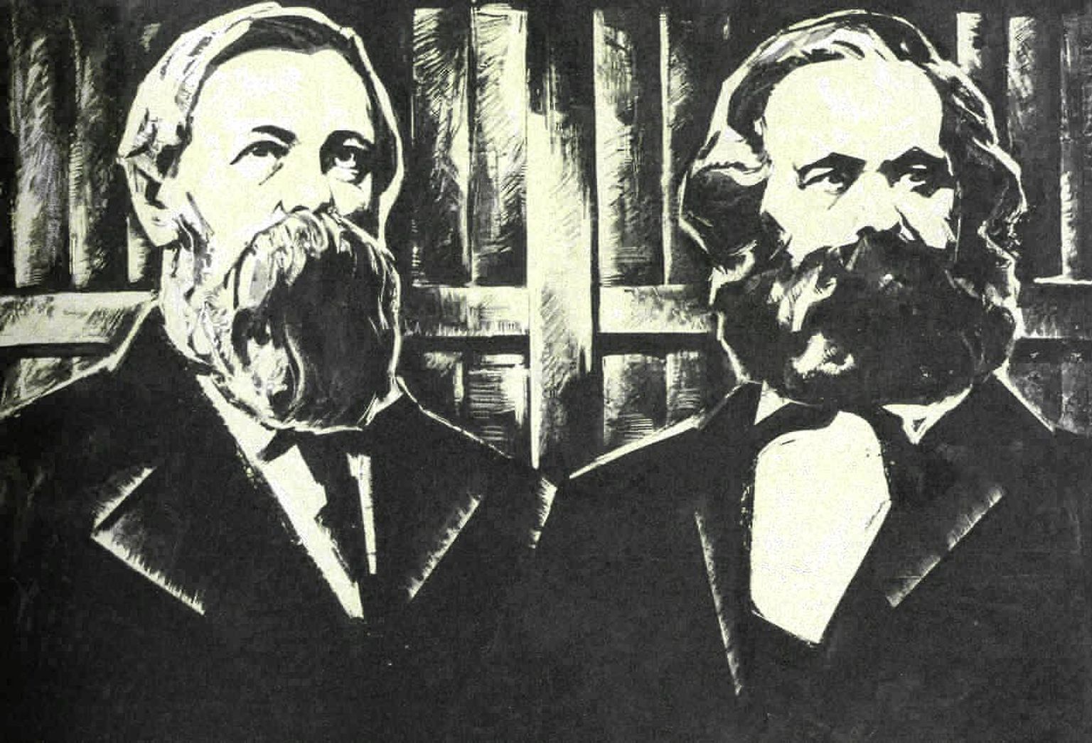 Marx ja Engels. Pilt on illustratiivne.