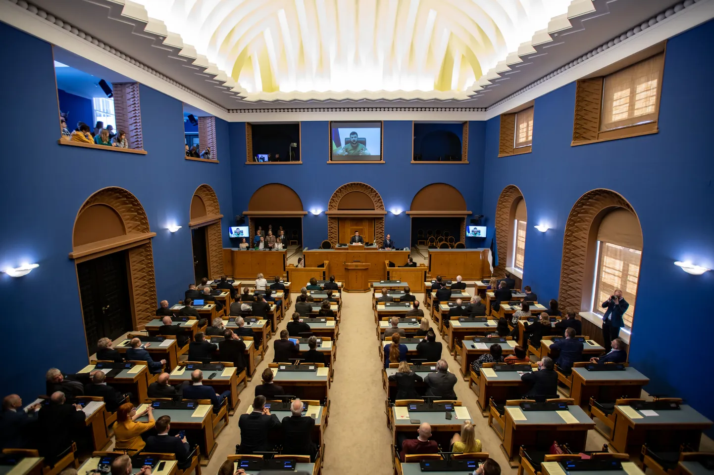 Volodõmõr Zelenskõi videopöördumine Riigikogule.