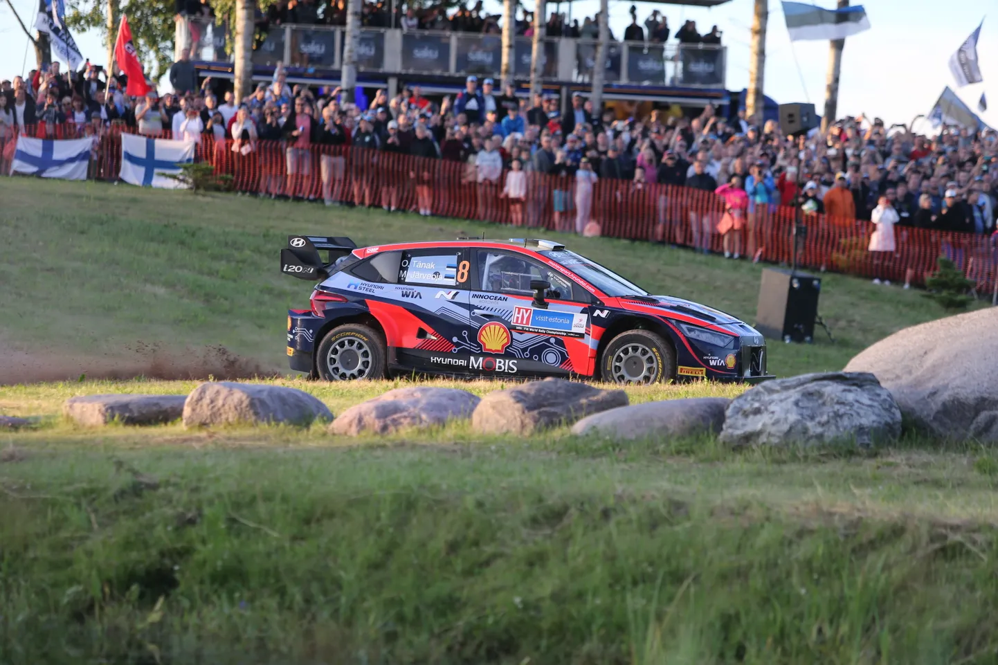 Ott Tänak 2022. aastal Rally Estonia Raadi katsel, mis on kavas ka tänavu.