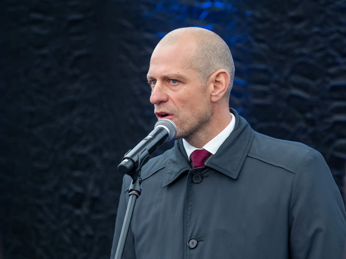Tallinn, 02.11.2018
Eesti-Soome gaasiühenduse Balticconnector maismaaosa ehituse pidulikule avaüritus. Taavi Veskimägi, Kadri Simson.
Pildil Taavi Veskimägi.

Balticconnector is a gas pipeline connecting Finland and Estonia, The festive opening event of the mainland construction.
FOTO: MIHKEL MARIPUU/EESTI MEEDIA
