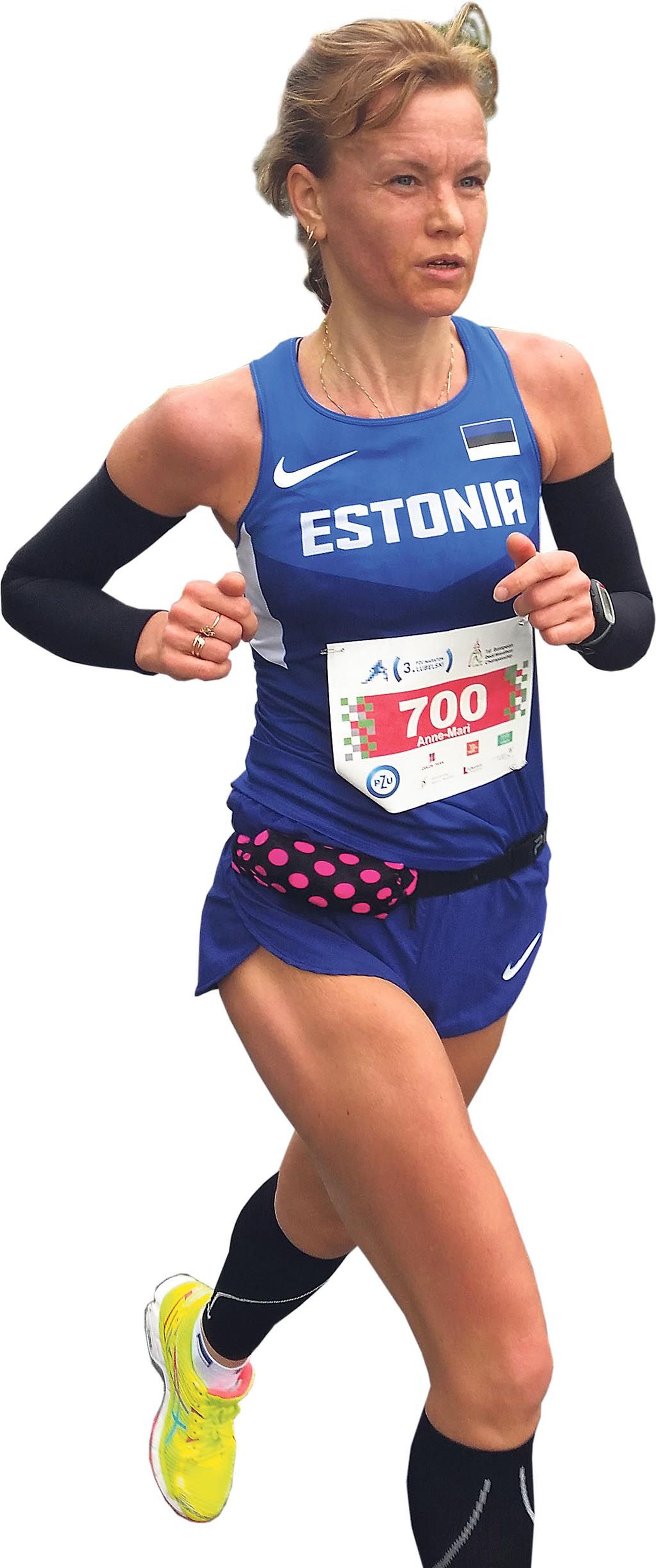 Anne-Mari Pevkur jooksis Poolas Lublinis oma maratoni rekordi.