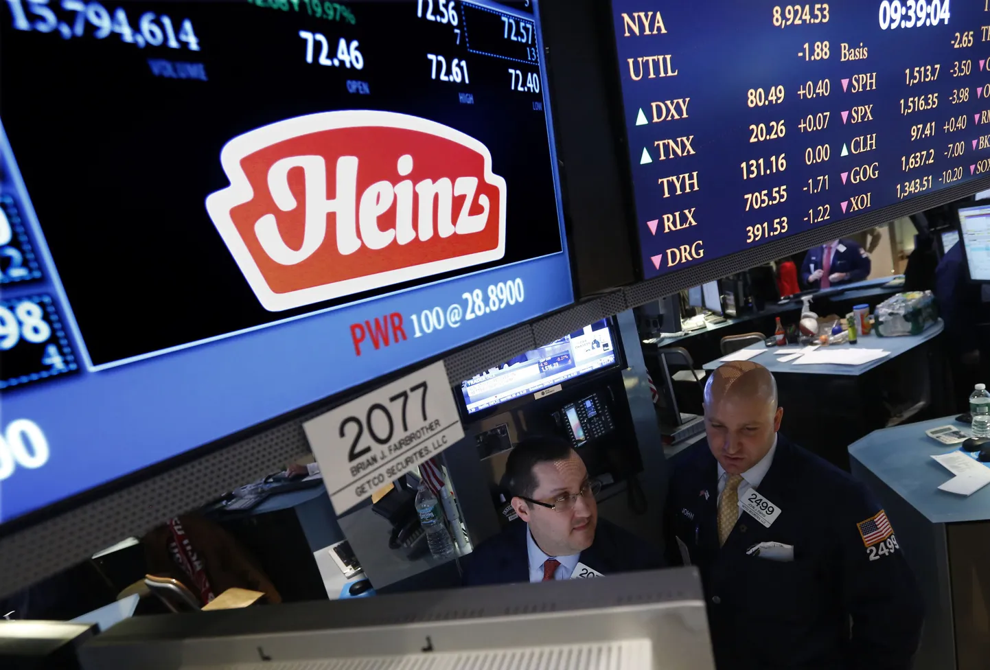 Ketšupitootja H.J. Heinz Co. kauplemispost New Yorgi börsil.