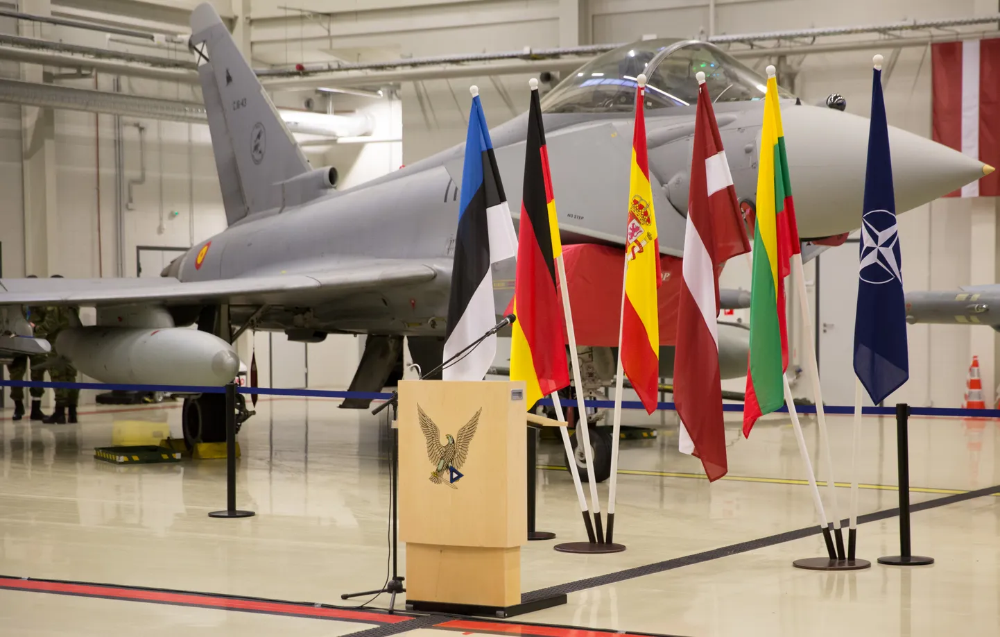 ÄMARI. 02.01.2015. 
NATO õhuturbe rotatsiooni üleandmistseremoonia Ämari lennubaasis.
