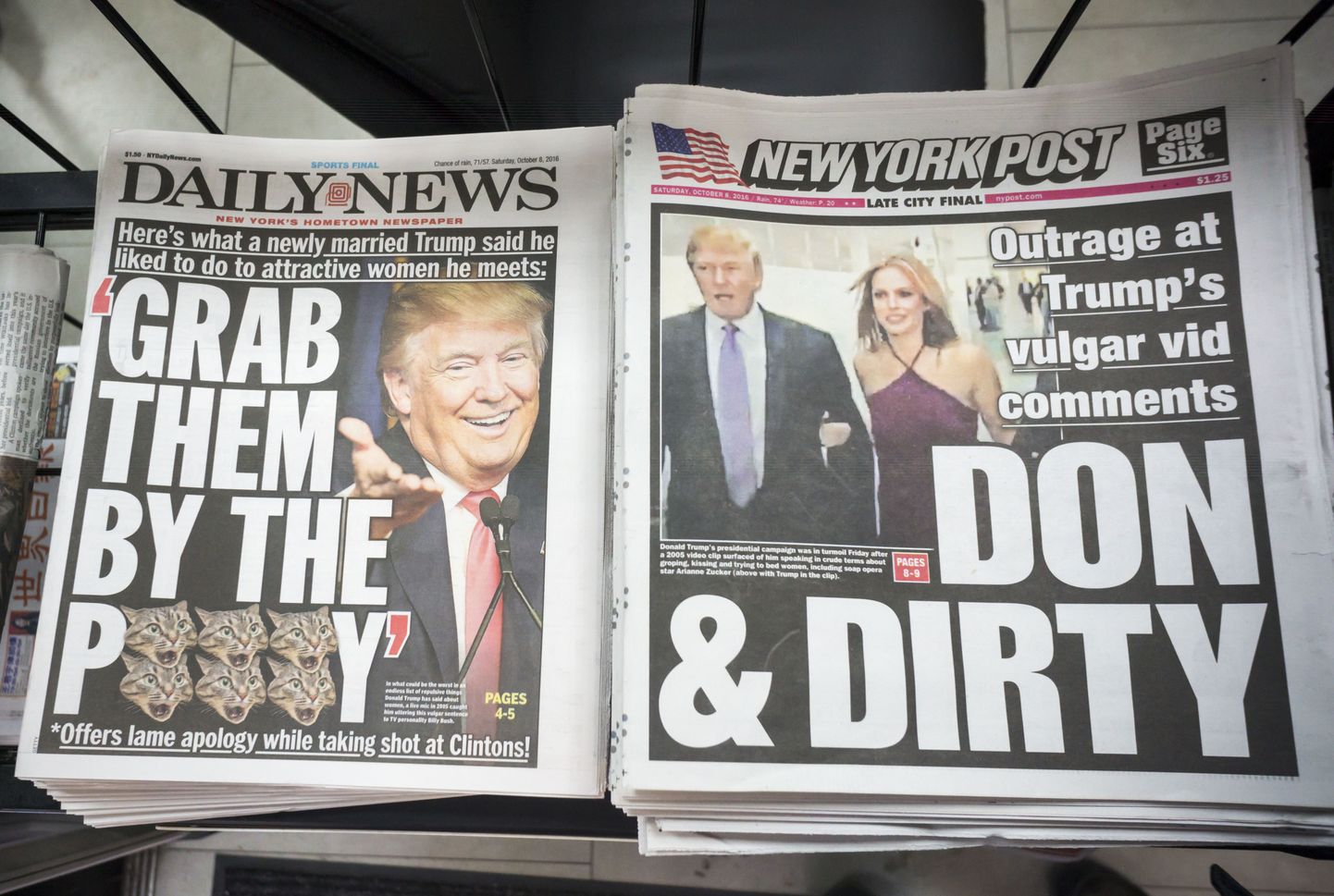 Eilsed ajalehepealkirjad New Yorgis.
