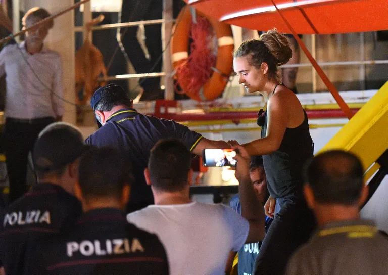 Carola Rackete vahistamine.
