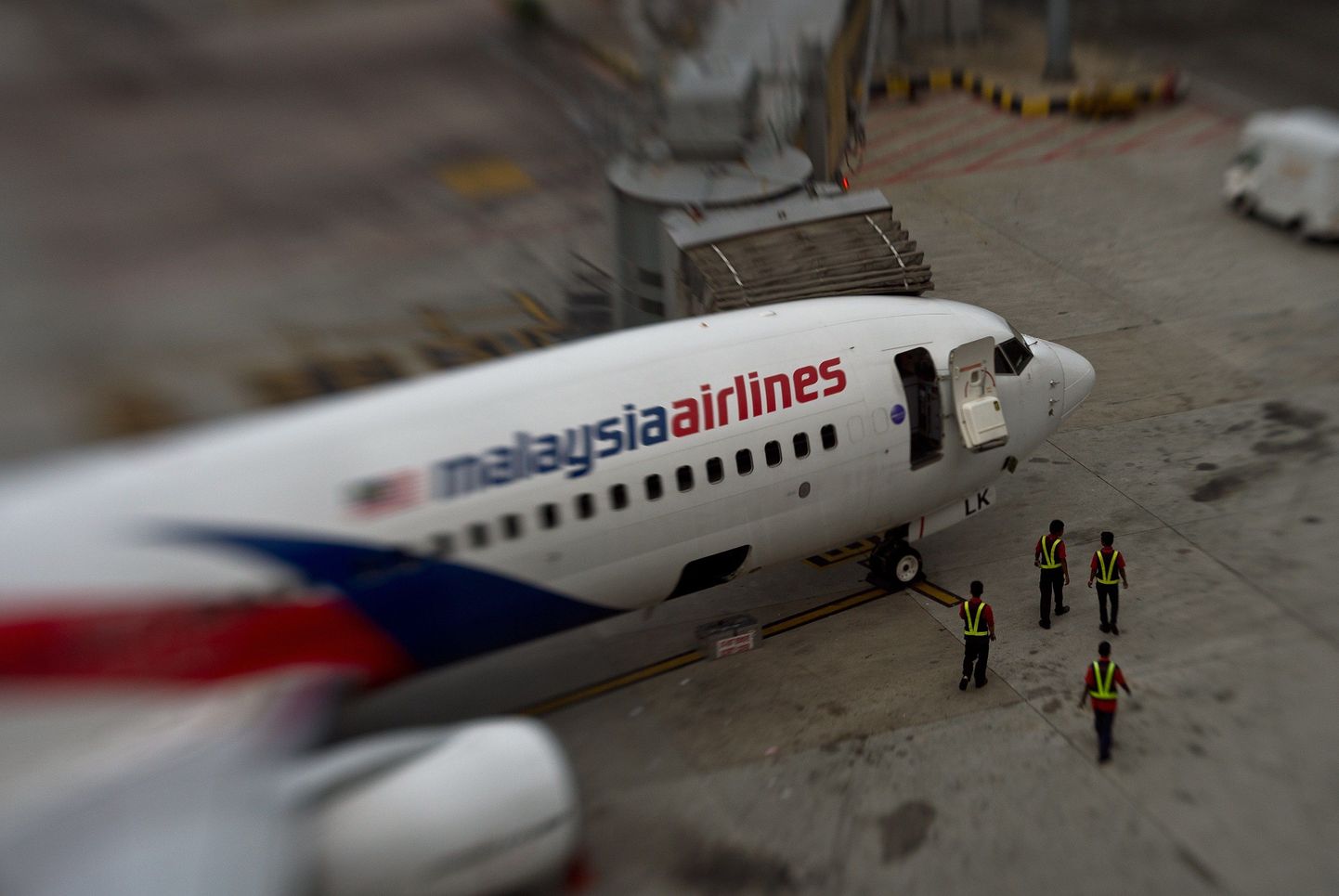 Malaysia Airlines'i lennuk Kuala Lumpuri lennuväljal.
