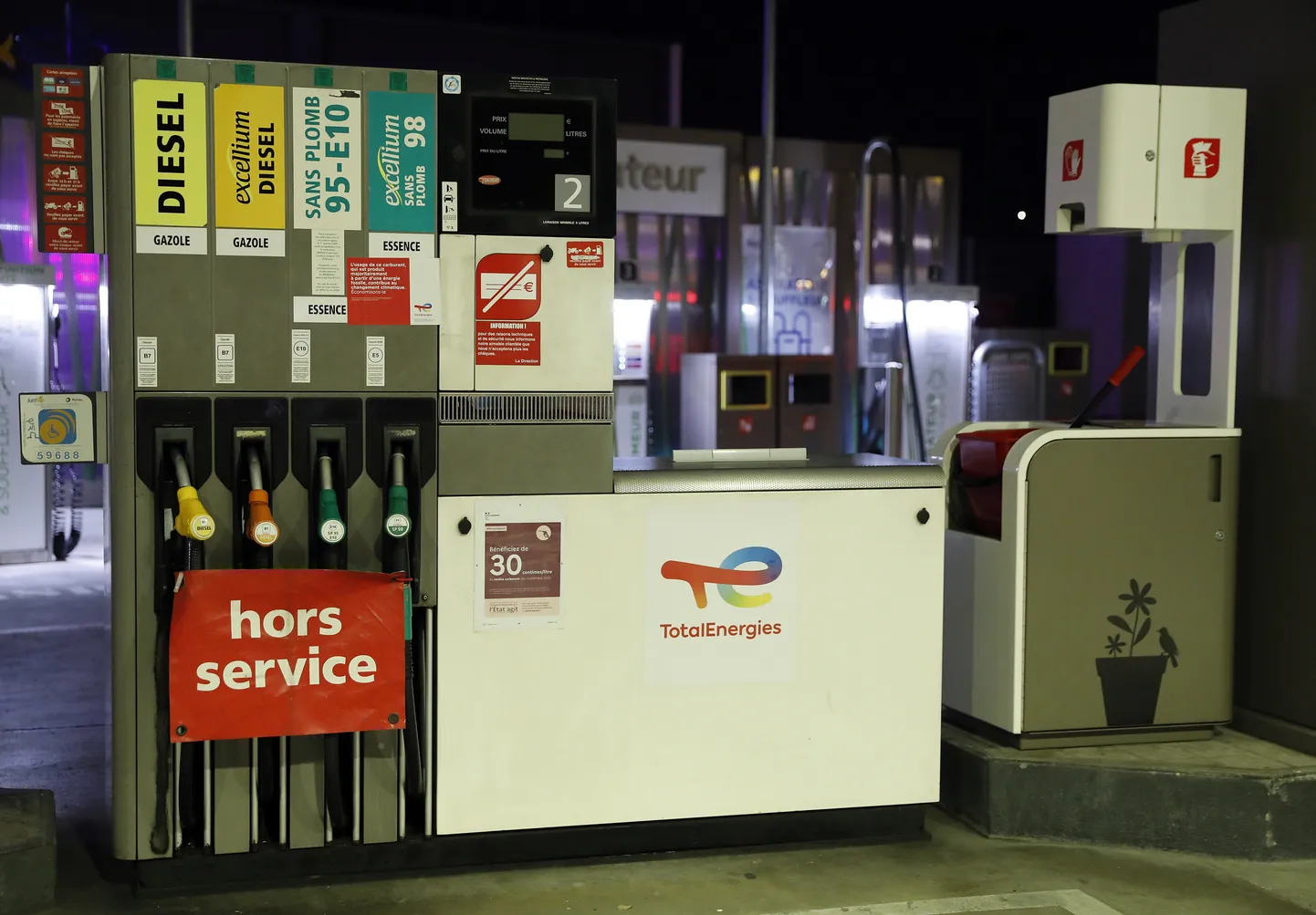 Total Energie tankla Prantsusmaal.