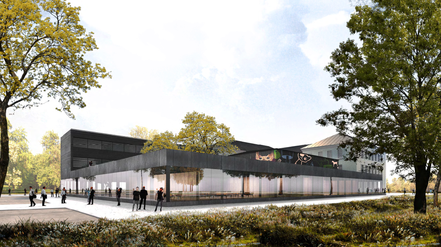 2022. aastaks rajatavad Narva riigigümnaasium ja Kesklinna põhikool peaksid arhitektuurikonkursi võidutöö arhitektide loomingu tulemusel nägema sellisena välja.