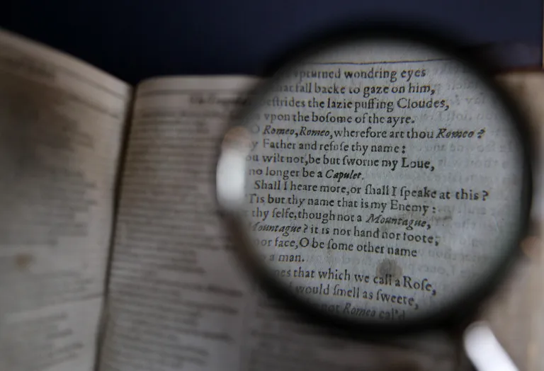 William Shakespeare'i esimene foolio.