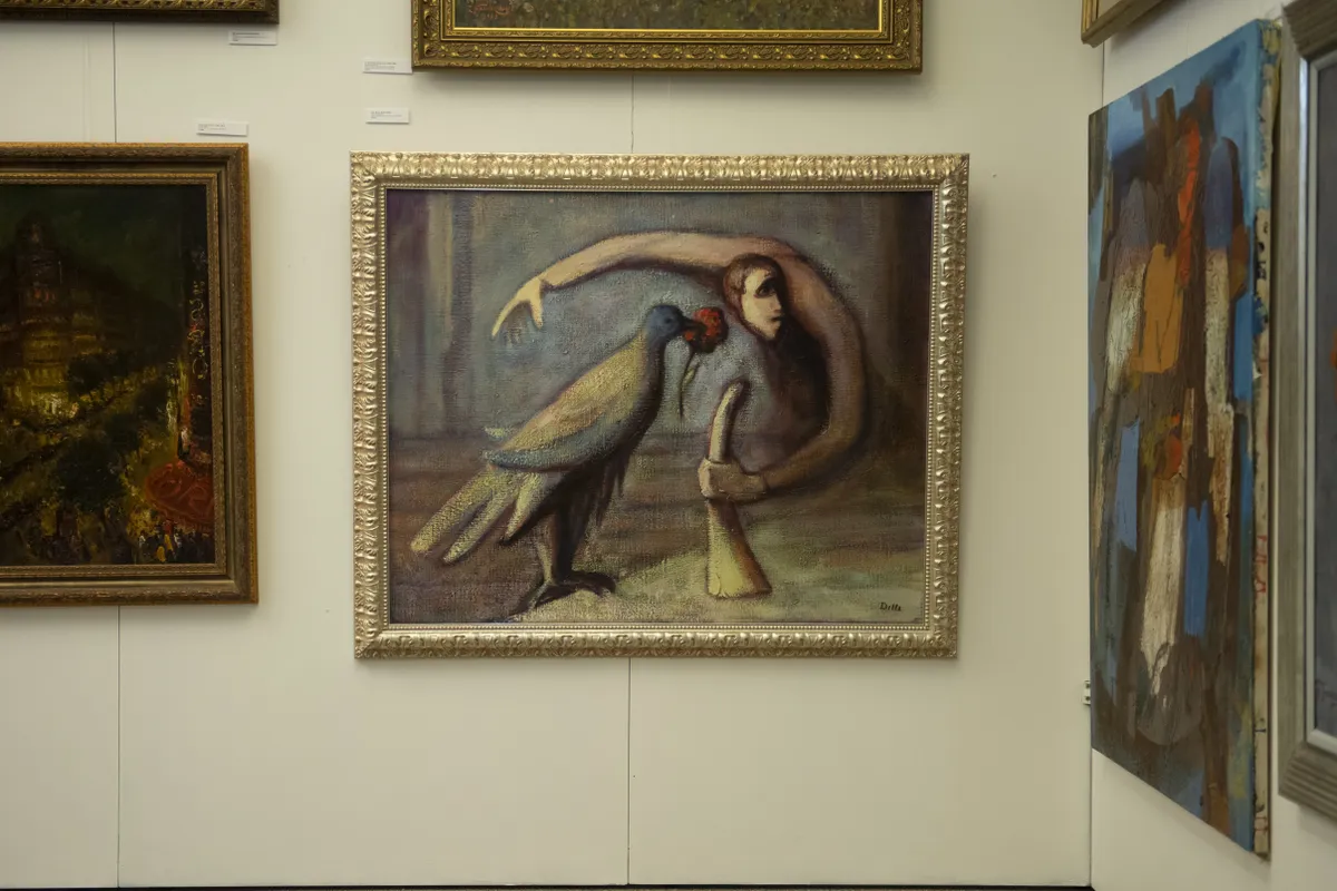 "Artembassy" izsoles lielā izstāde (centrā Birutas Delles darbs)
