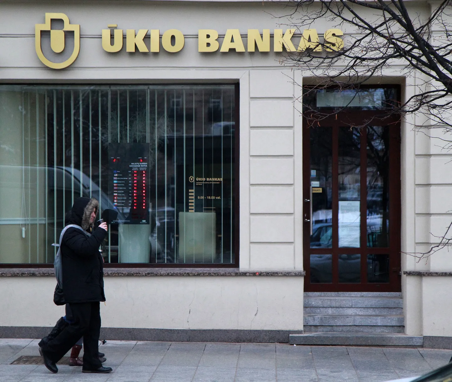 Ukio Bankase kontor Leedu pealinnas Vilniuses.