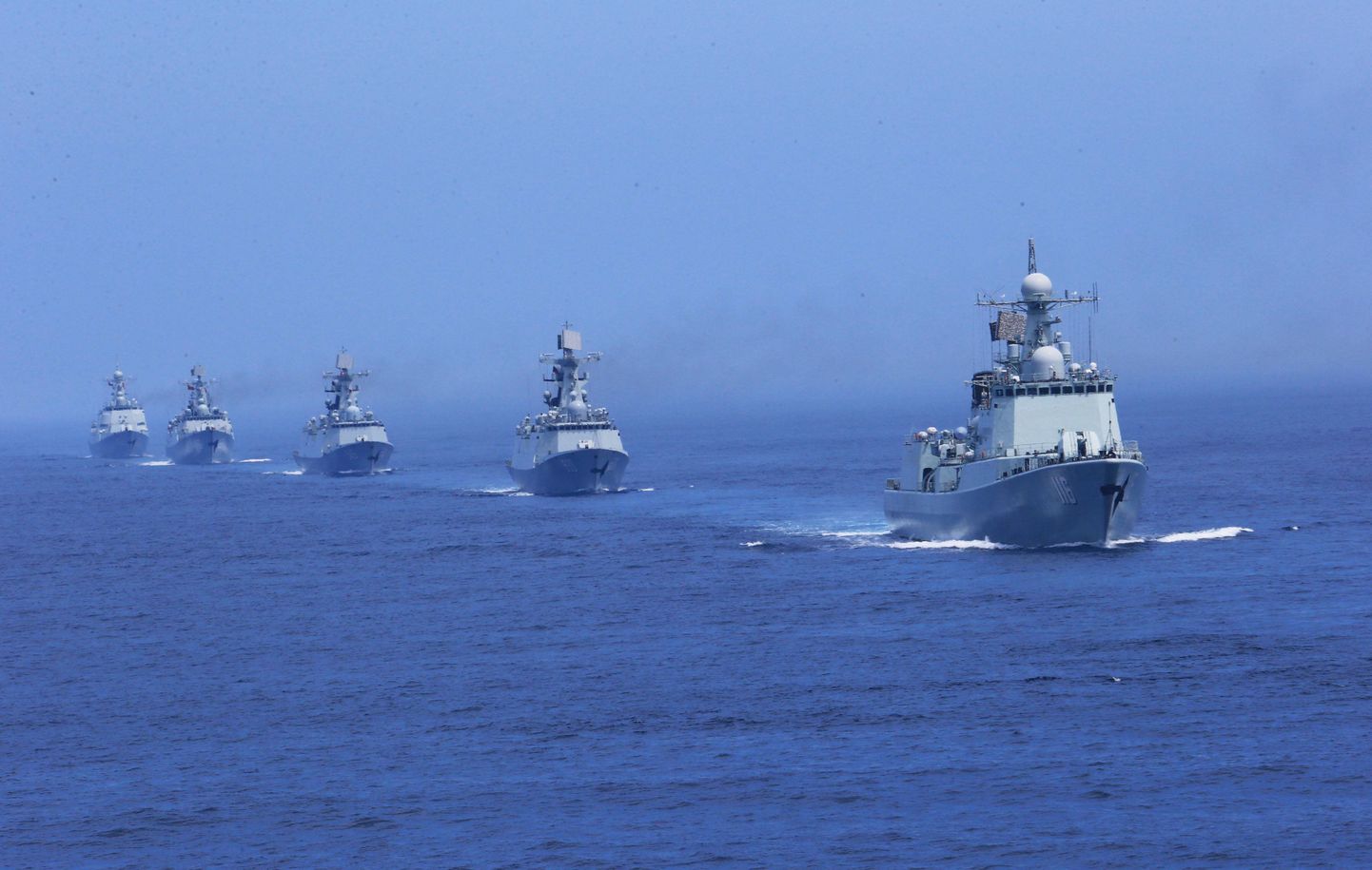 Китайские военные корабли. Фото иллюстративное.