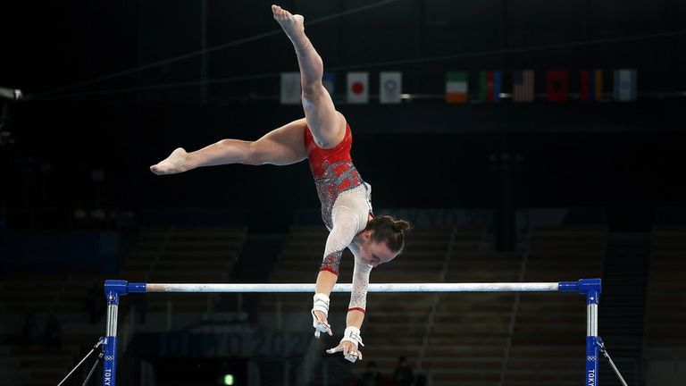 Анастасия Ильянкова во время соревнований.