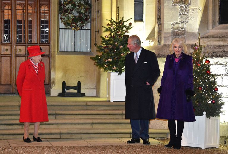 Королева Елизавета, принц Чарльз и Камилла Паркер-Боулз
