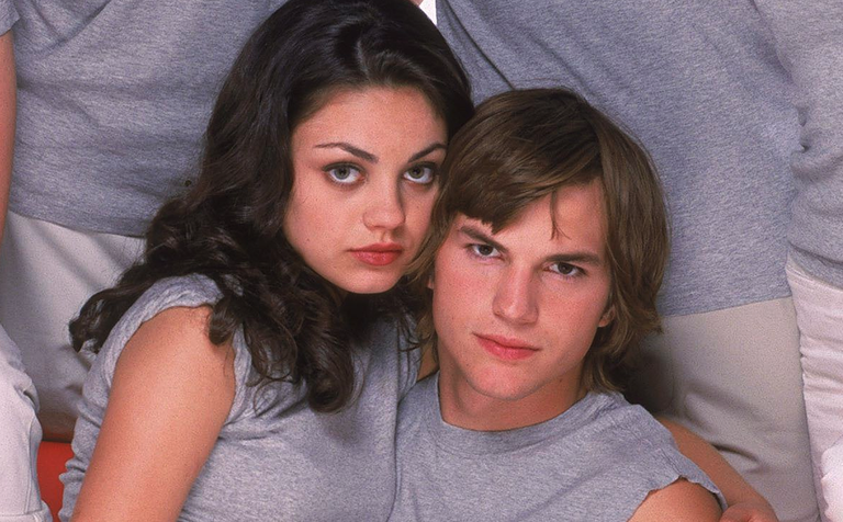 Mila Kunis ja Ashton Kutcher 2000. aastal.