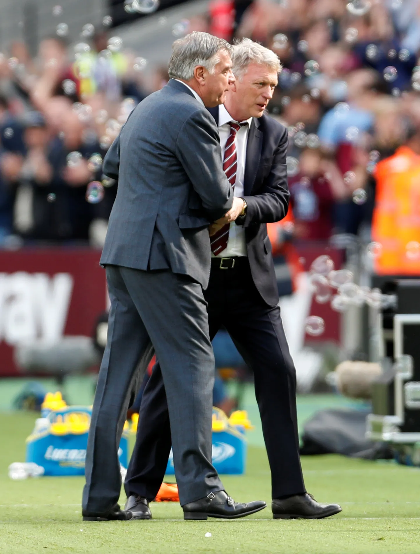 Sam Allardyce (vasakul) ja David Moyes saavad hakata üheskoos uut töökohta otsima.